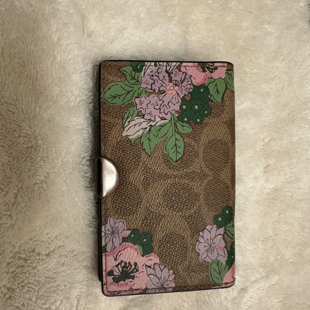 Coach Brown Floral Wallet